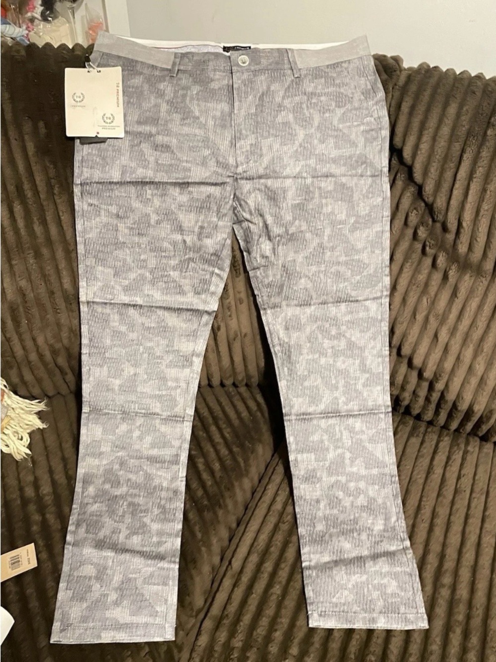 Men’s Gray Patterned Bottoms - TR premium